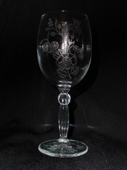 flower on glass