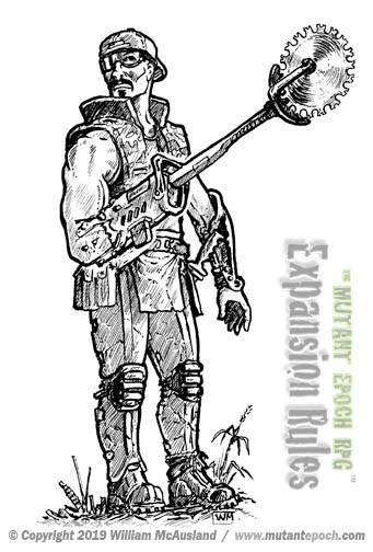 Cyborg with Brush-Saw replacement arm