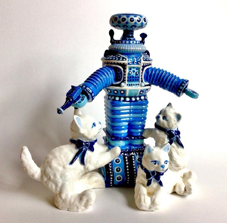 Robot with Cats