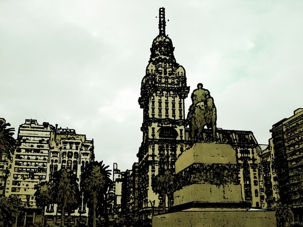 Plaza independencia.Montevideo .Uruguay