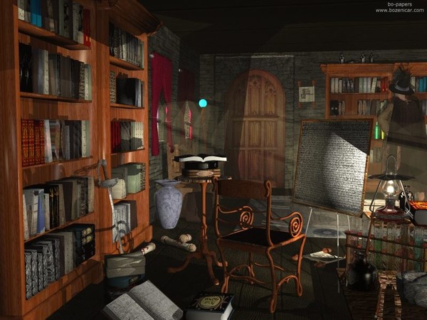 Wizard's work room