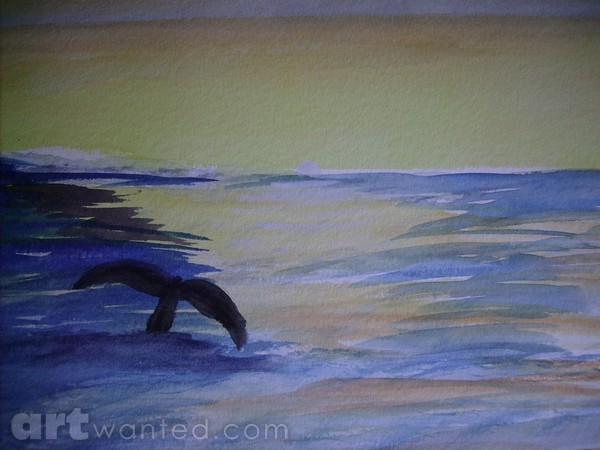 whale in motion