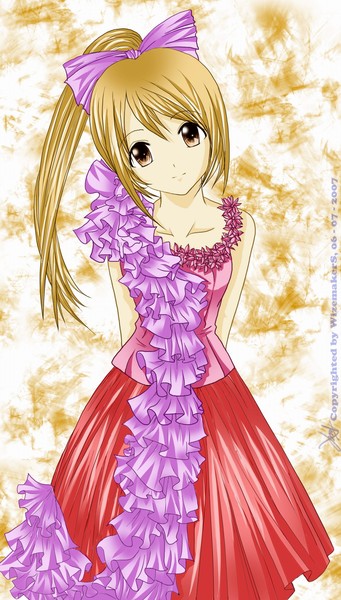 Cute girl in her dress