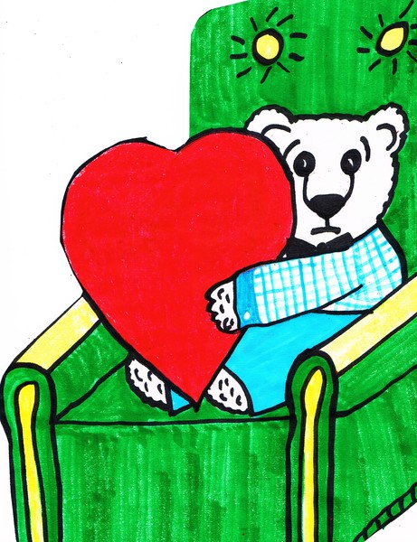 teddy bear with a valentine heart