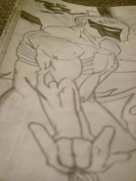my free hand