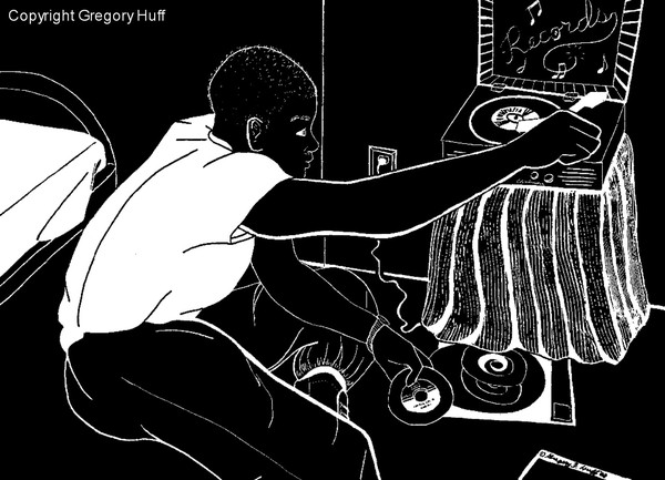 The Disk Jockey by Artman Greg