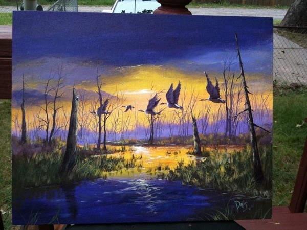 Geese in Flight