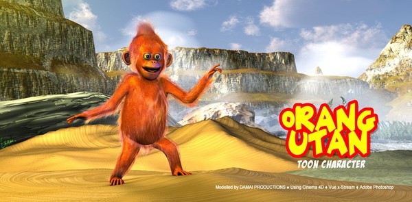 Orang utan cartoon character