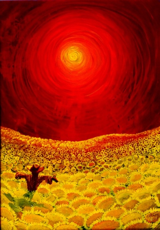 scarecrow and sun
