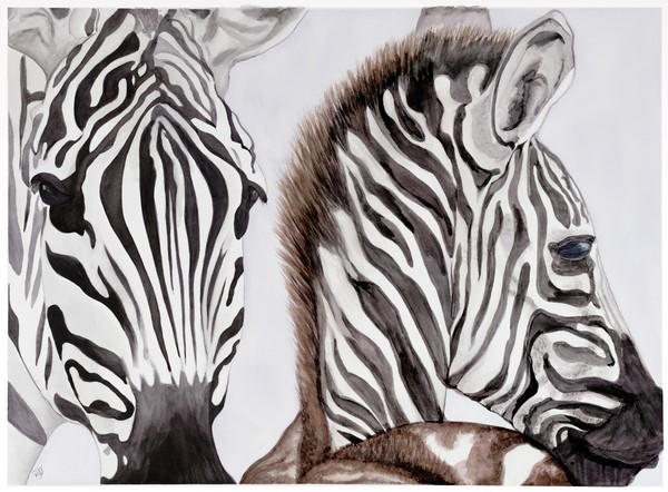 Zebra Mother with Child