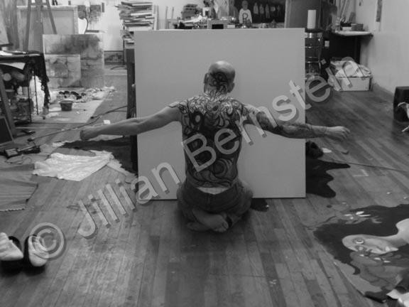 His Soul Cruficied on Canvas