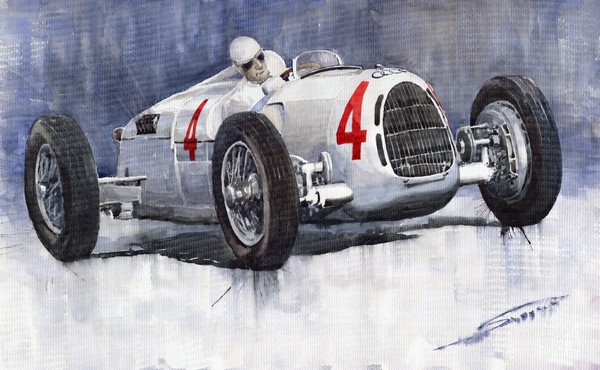 Auto Union C Type 1937 Monaco GP Hans Stuck 
