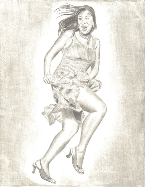 Lady In Skirt