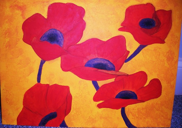 Colored Poppies