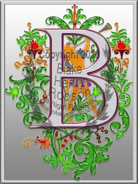 Pictorial Alphabet Letter B Royal Edit