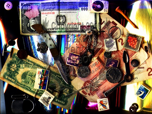 Cash, stamps & beyond collage