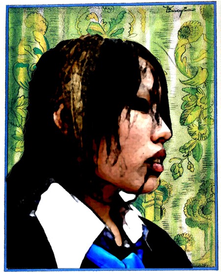 Girl on Green