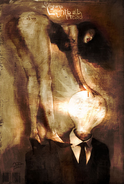 Adventures of Lightbulb Head finished artwork