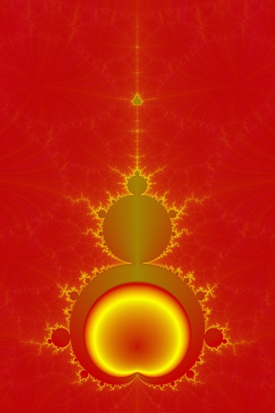 Mandelbrot in Red and Yellow