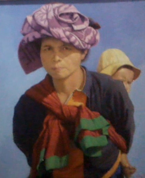 Women with kid front