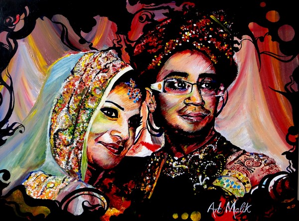 Wedding Painting of my Brother