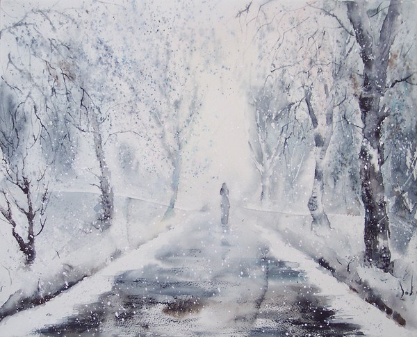 An illustration for a poem by russian poet Elena K