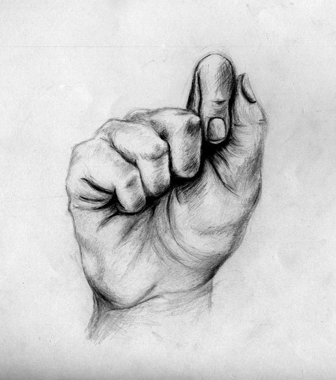 charcoal hand work