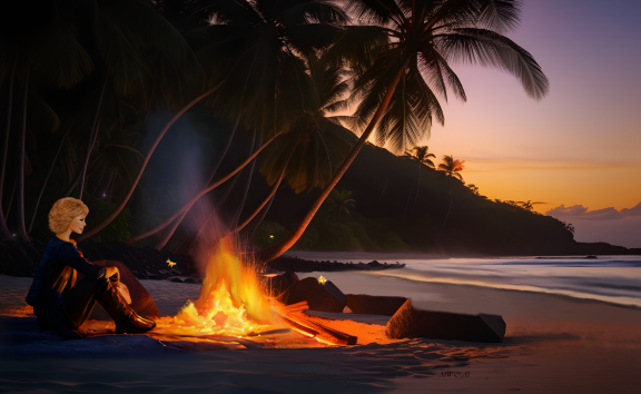 Bonfire on the Beach