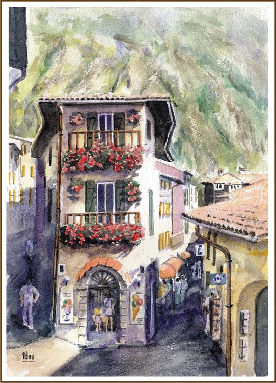 Narrow alleys in Limone