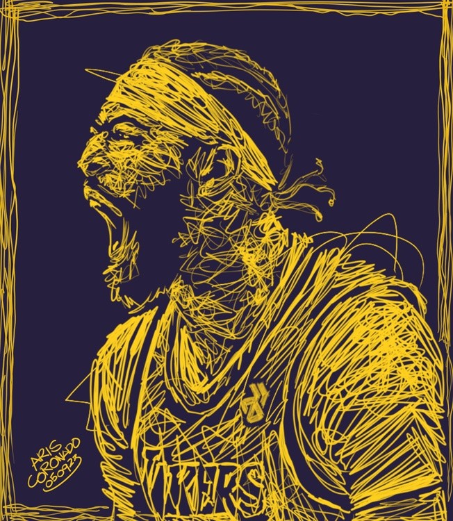 Scribble Art Portrait - ANTHONY DAVIS