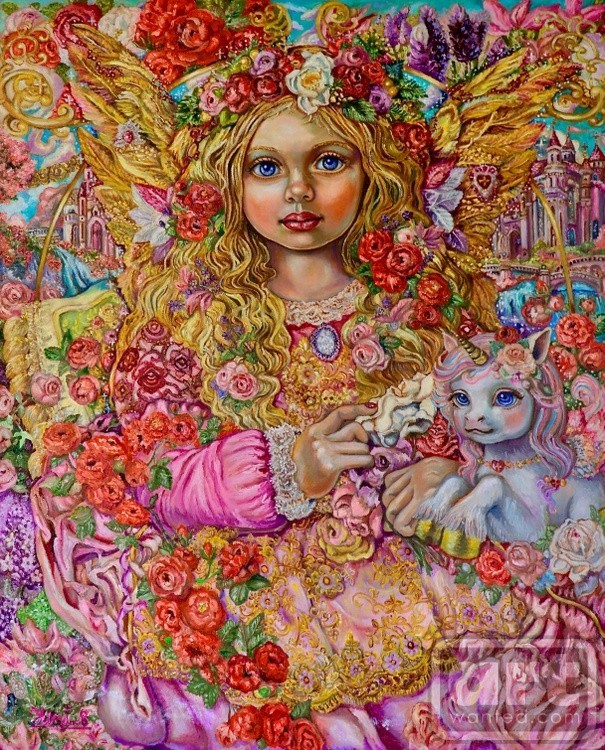 Yumi Sugai. Rose and lavender angel for May and June.