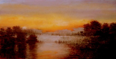 Snow Field at Pond Side-SOLD