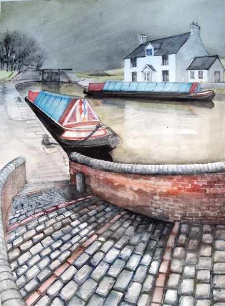 Mooring for a working boat