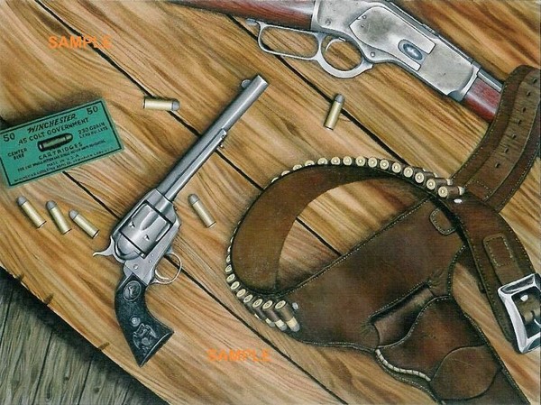 Colt Army and Winchester