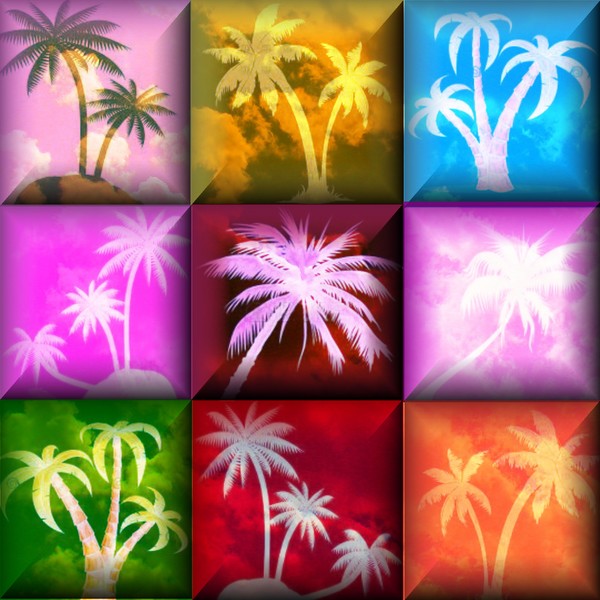 Palm Trees Abstract Art