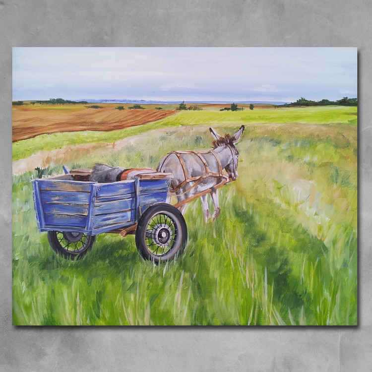 Donkey Blue-Cart