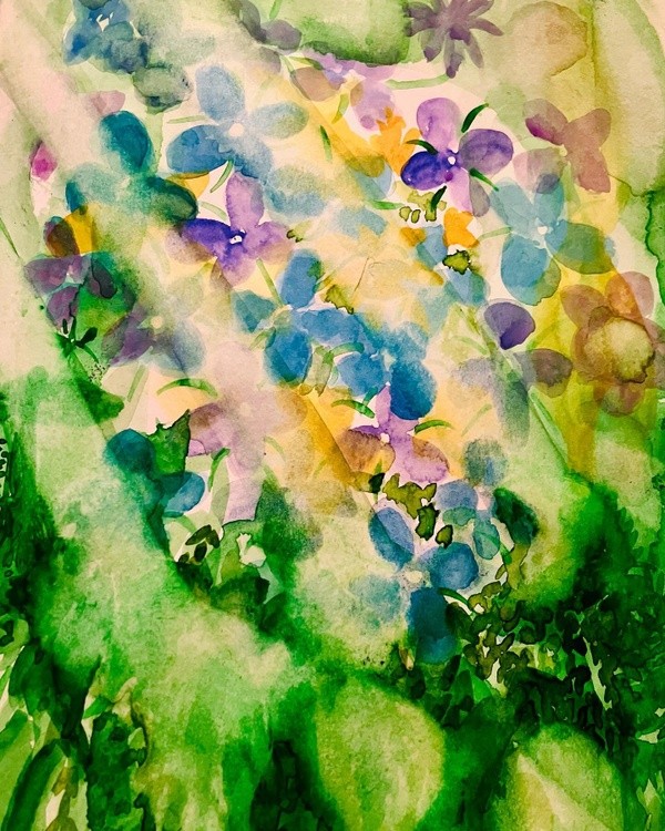 justart experimenting with watercolor 