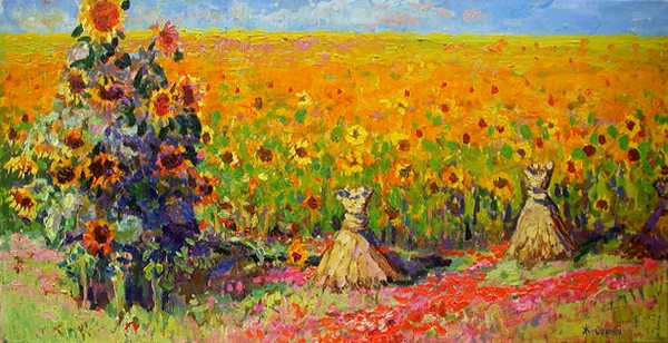 Orange Sunflowers