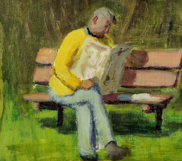 Newspaper reader
