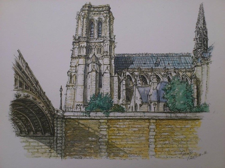 2 Hours Quick Sketch Paris (no title)