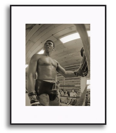 FRAMED Ali looks right RING