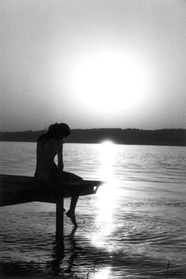 sunset girl
