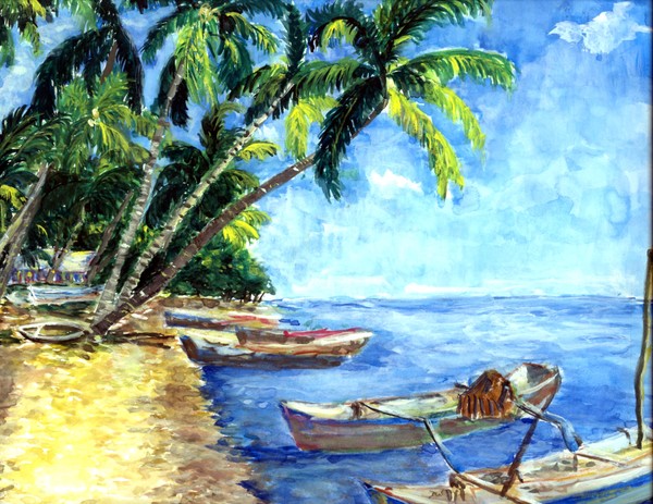 Solitary Beach in Indonesia