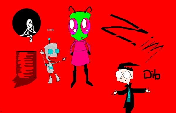 Zim and frie...er...enemie(s)...