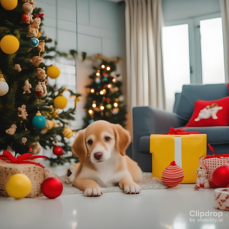 Christmas, celebration, commemoration, togetherness, peace, love, beauty, dog, gift