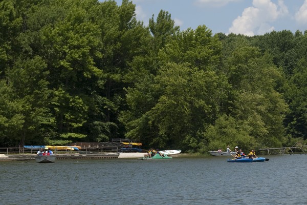 Boats at Lums Pond
