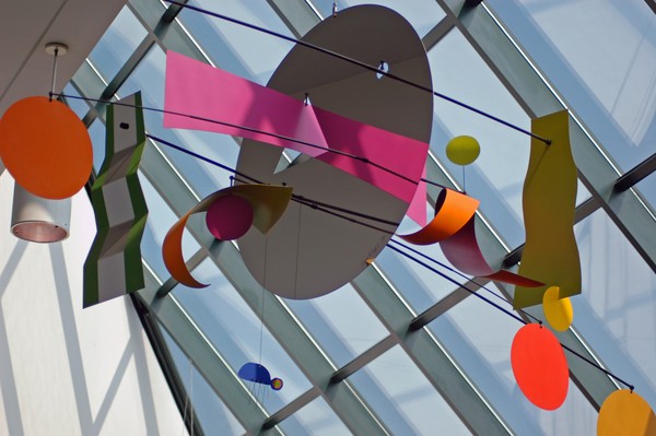 Multi Colored Hanging Sculpture