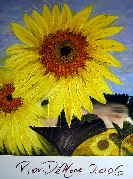 Somewhere in Tuscany XX ' crazy sunflower '