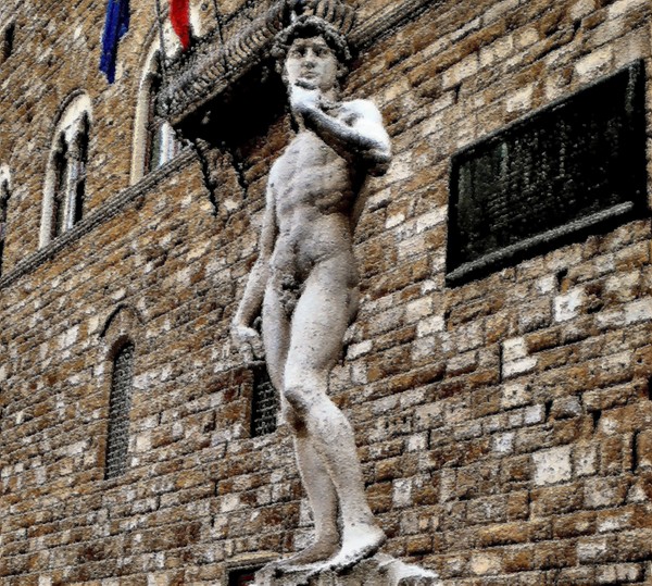 David di Michelangelo Palazzo Vecchio Florence Painting