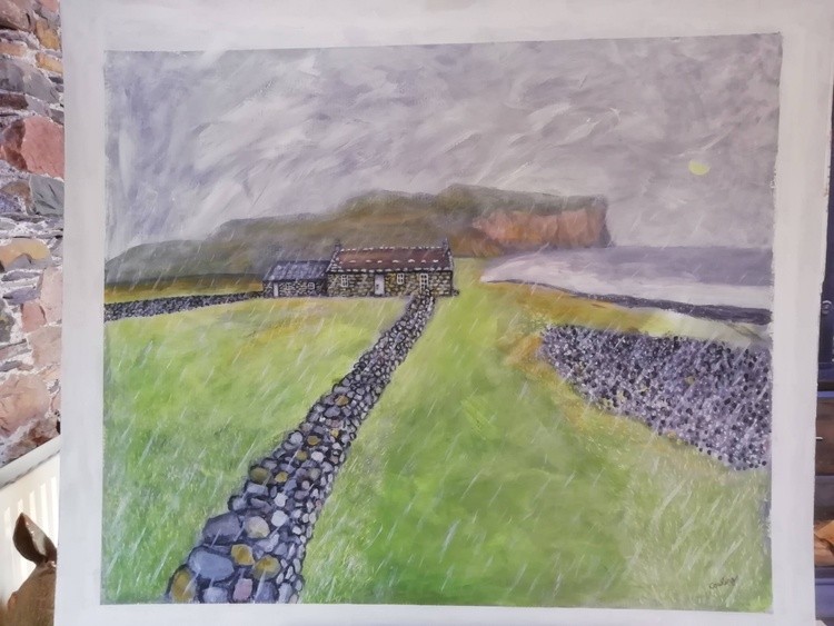 Racwick bay bothy Orkney